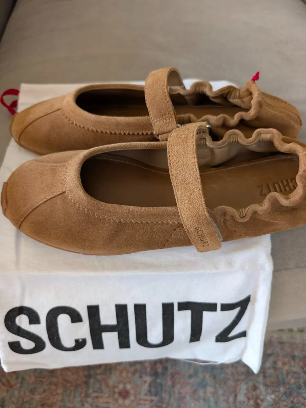 SCHUTZ Vivi Suede Sneakerina, Color Sonora Suede Size 11